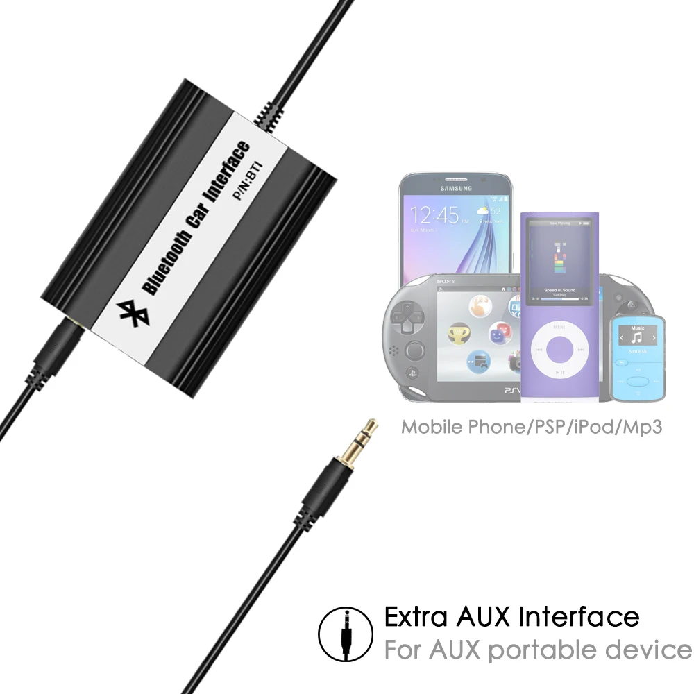 APPS2Car стерео Bluetooth Hands Free адаптер USB AUX разъем интерфейс для Toyota 4runner Avensis Celia Corolla 1998