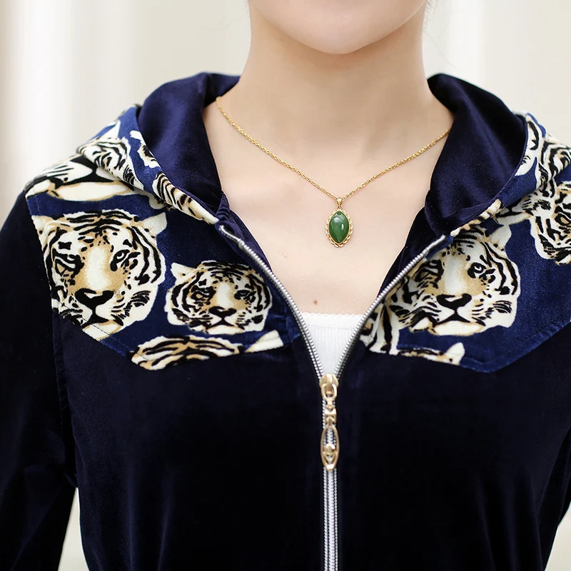 Женский бархатный спортивный комплект из двух предметов свободные спортивные