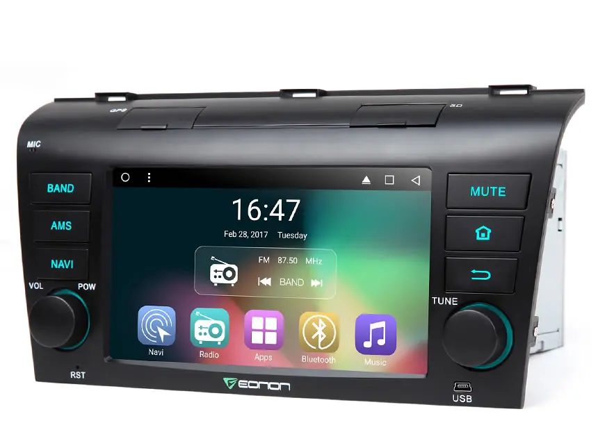 7 &quot4 ядра ОС Android 6.0 Автомобильный мультимедийный GPS Радио для Mazda 3 2004-2009 с двойной