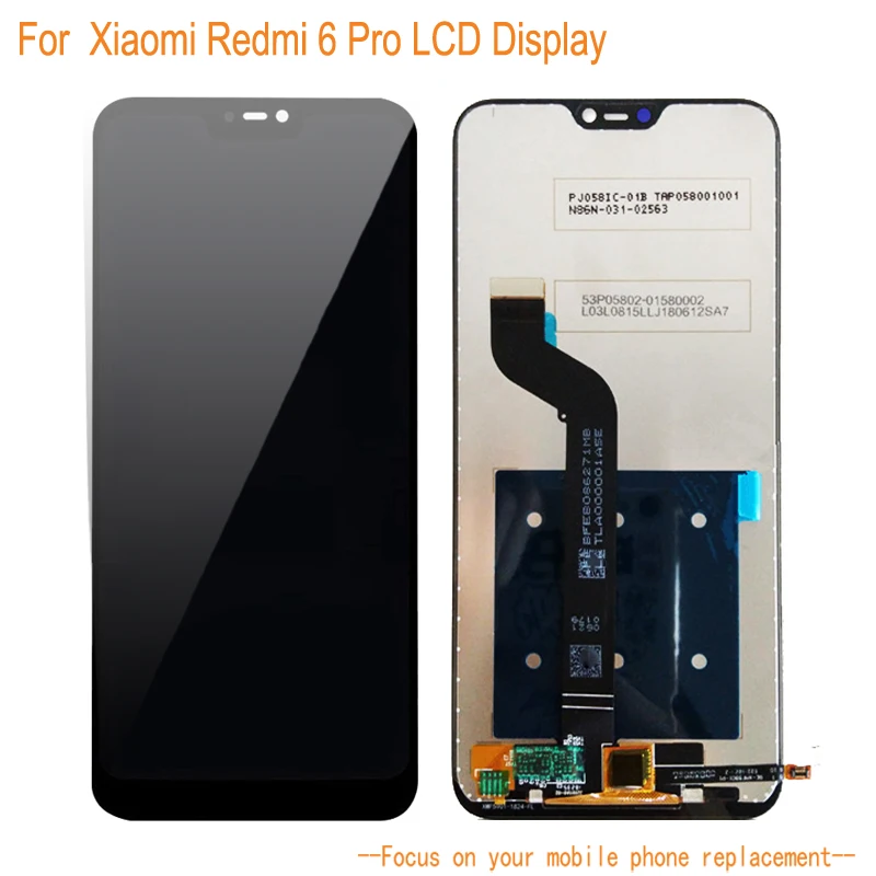 Для Xiaomi Redmi 6 Pro ЖК дисплей + 5 48 дюймов сенсорный экран дигитайзер сборка замена