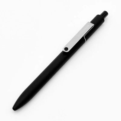 Black KACO MIDOT, шариковая ручка с гелевыми чернилами, 6 цветов на выбор, 0,5 мм, черные чернила, металлический зажим, нейтральные ручки, школьные офисные принадлежности - Цвет: Black
