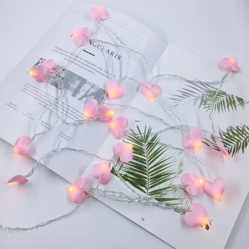 Mycyk Новинка гирлянда для девушек Сказочная розовое сердце украшение общежития