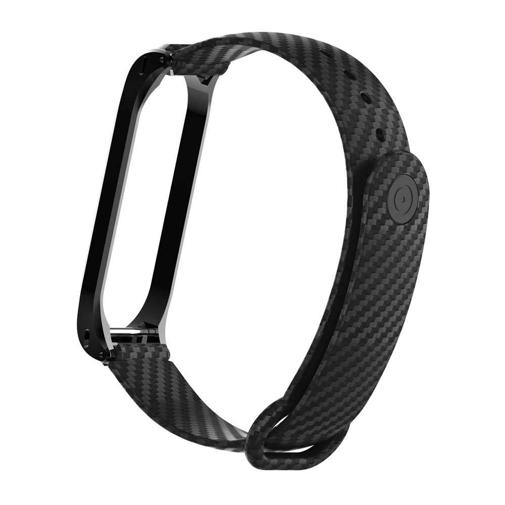 Hangrui ремешок из углеродного волокна для mi band 4 аксессуары для смарт-браслета Замена спортивных часов для xiaomi mi band 3 для женщин и мужчин