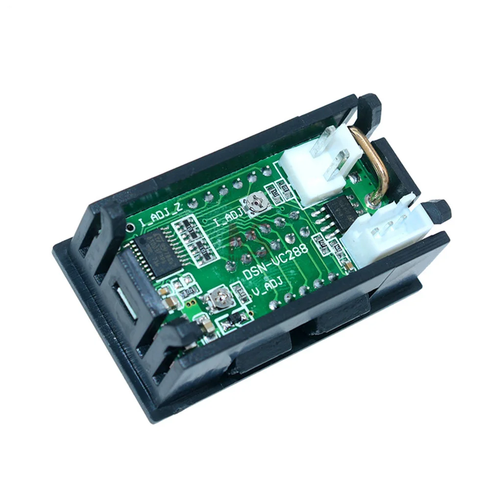 DC 0-100V 0-100A красный синий с двумя светодиодными цифровыми Вольтметр Амперметр Напряжение+ шунт двойной дисплей цифровой заголовок