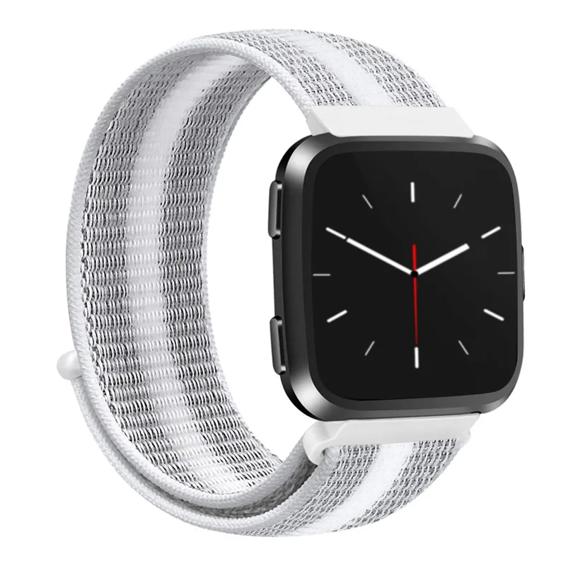 Модный спортивный нейлоновый ремешок для умных часов Fitbit Versa дышащий тканый