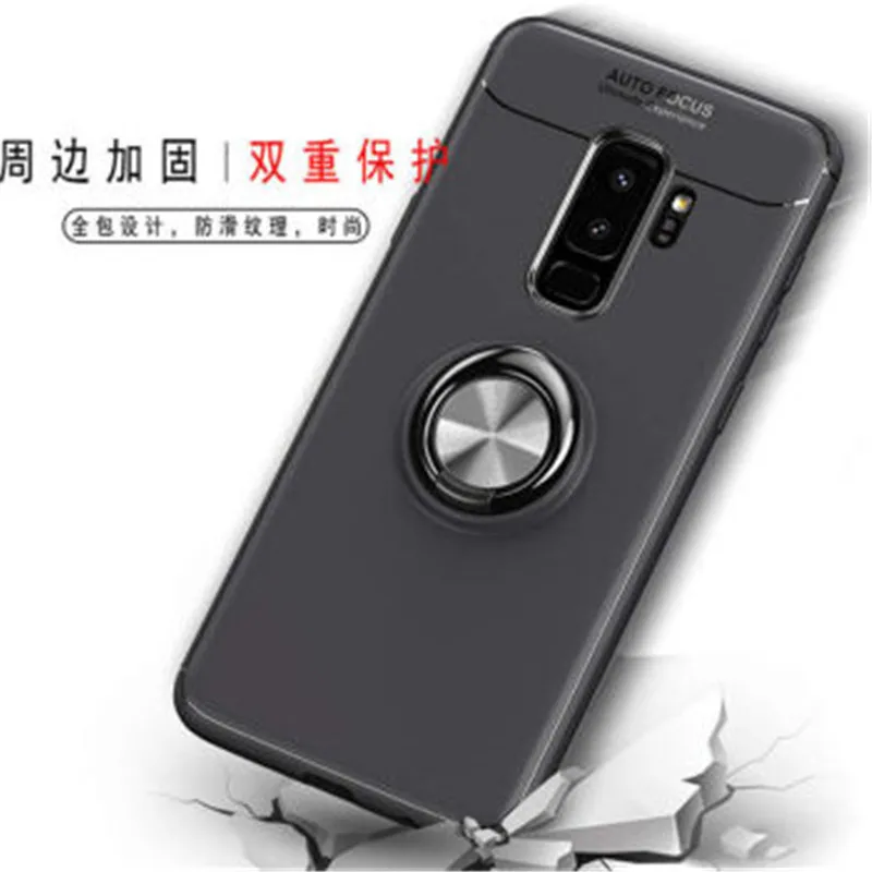 Чехол-подставка для Samsung Galaxy S8 S9 Plus A6 Note 8 9 с магнитным кольцом-держателем |