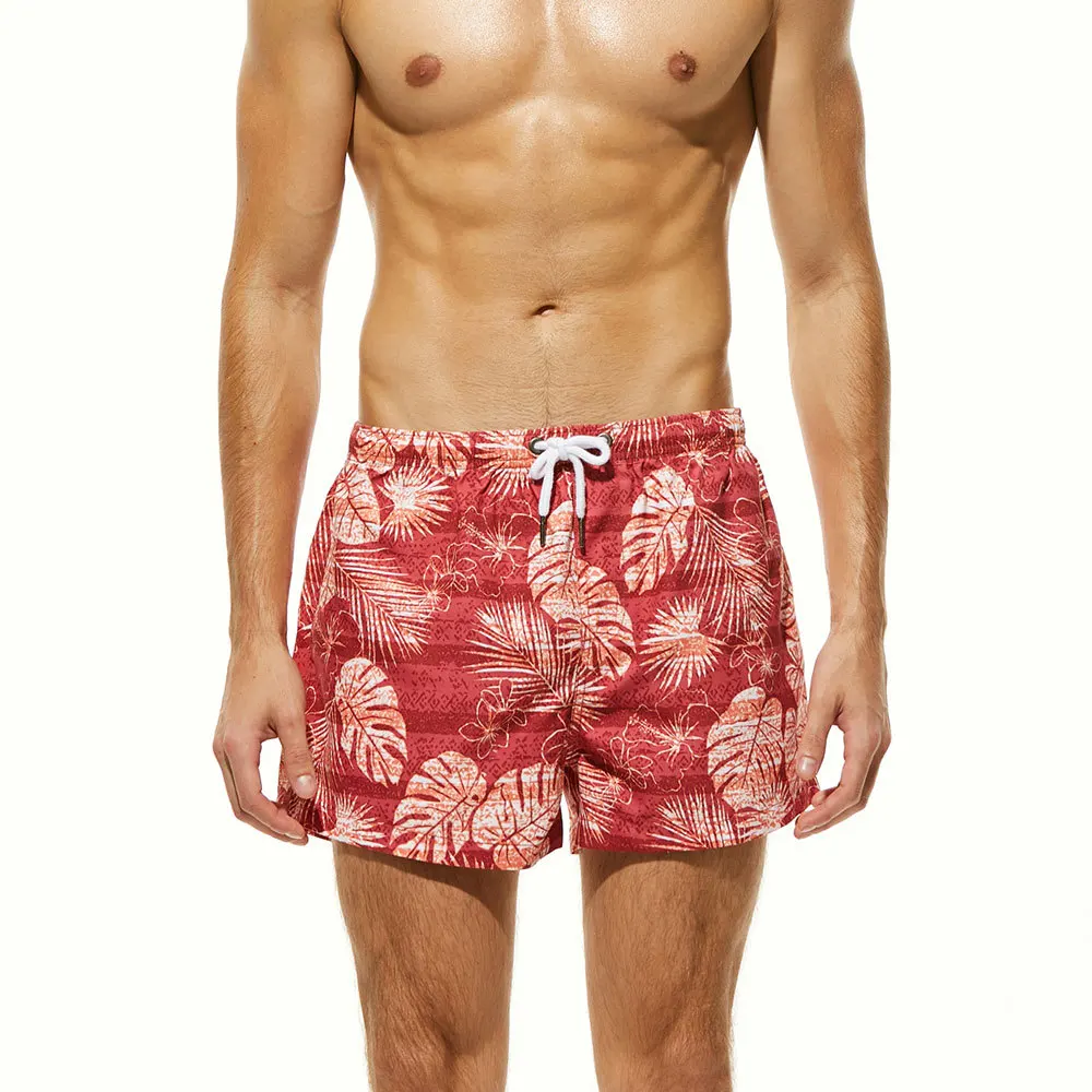 New Summer Beach Pants Mens Surfing Short Quick Dry Swimming Trunks Sport Swimsuit Breathable Swimwear Beach Wear