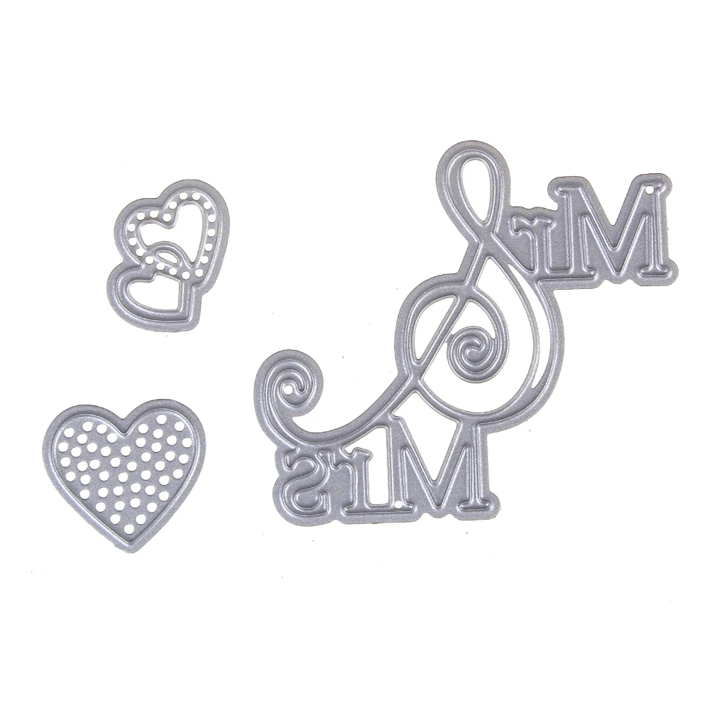 DIY Скрапбукинг Mr &amp Mrs Love Свадебные металлические режущие штампы для рукоделия