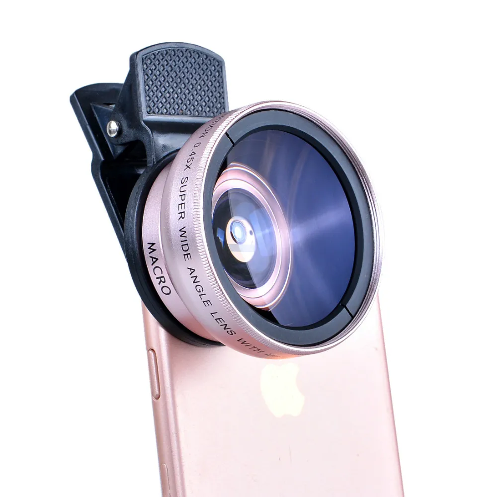 Новые 2в1 Объективы для телефонов 12.5X макрообъектив iPhone 7 zte blade v7 lite Asus zenfone 2 ze551ml 0.45X