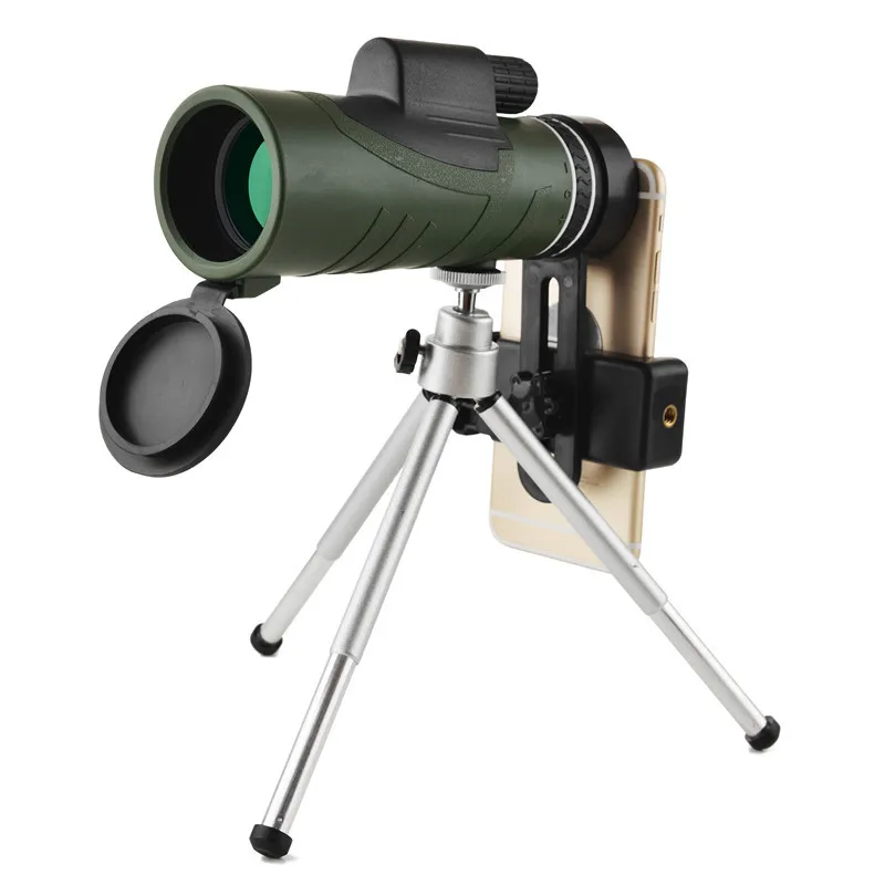 10X42 HD Vision монокулярный телескоп ручной объектив для мобильного телефона камера