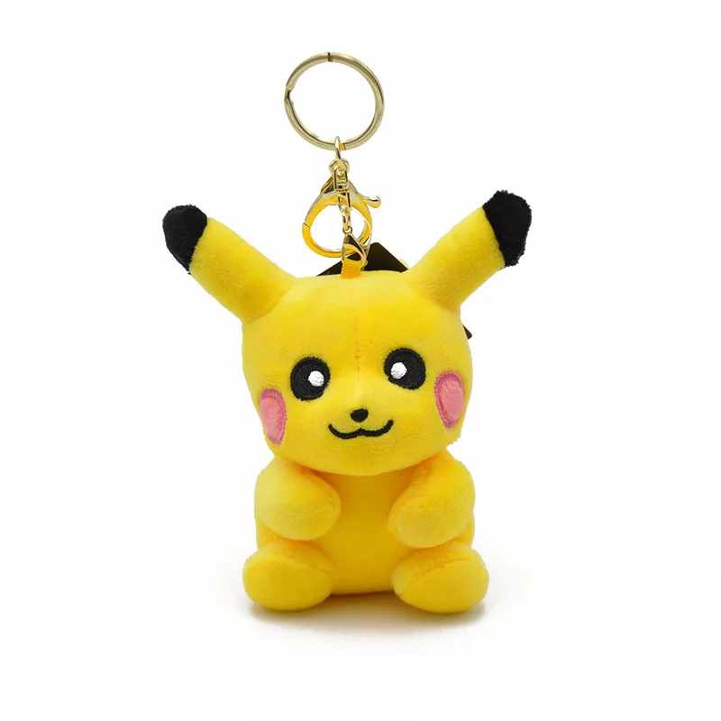 Плюшевый брелок Pikachu второго поколения с застежкой для игрушек 1 шт. 10 см сумка