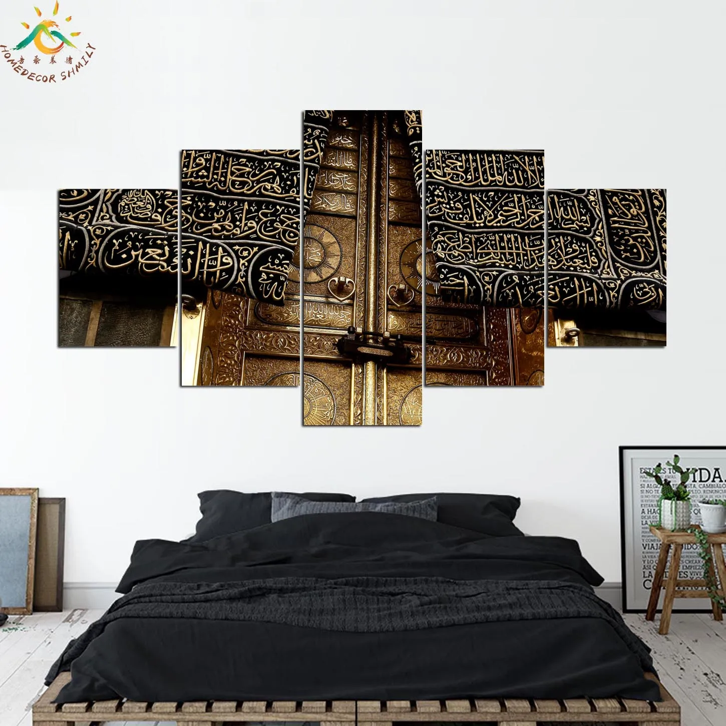 Исламская дверь Святого Кааба 5 шт. холст художественный плакат Классическая
