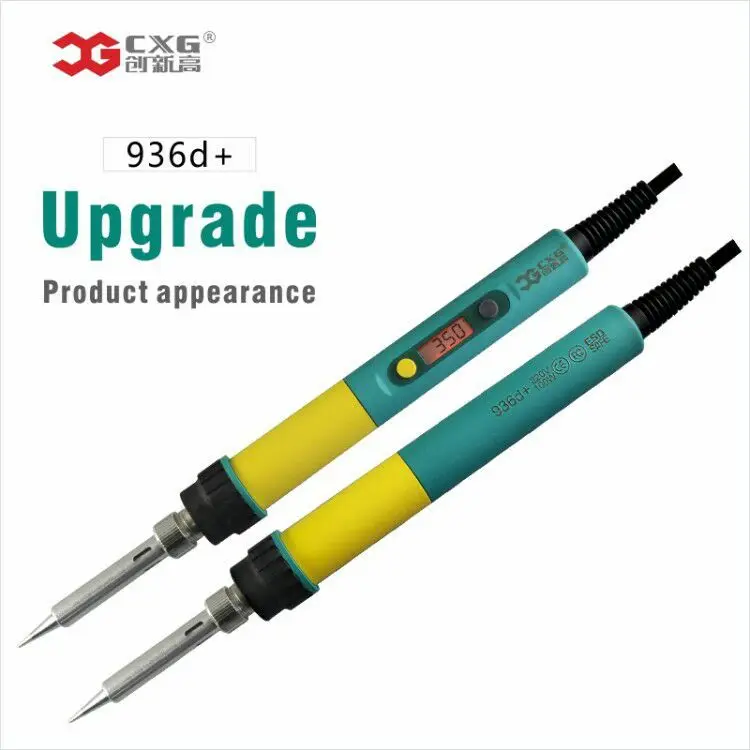 Обновленный 100 Вт CXG 936d+ светодиодный Электрический паяльник с регулируемой температурой, паяльная станция с внутренним нагревом+ Подсветка+ сон