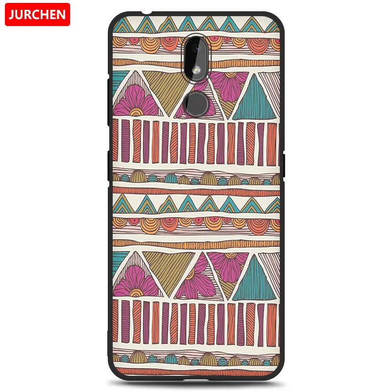 52 Чехол jurchen для Nokia 3,2 силиконовый чехол Мягкие Мультяшные из ТПУ милый цветок собака кошка Ультратонкий чехол для Nokia 3,2 Nokia3.2Back Cover - Цвет: 52