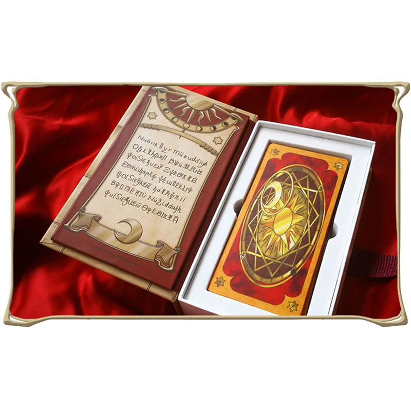 Cardcaptor Sakura Card Косплей Card Captor KINOMOTO книга Таро С Клоу карты Волшебная Книга набор в коробке реквизит Подарочная телефонная цепь