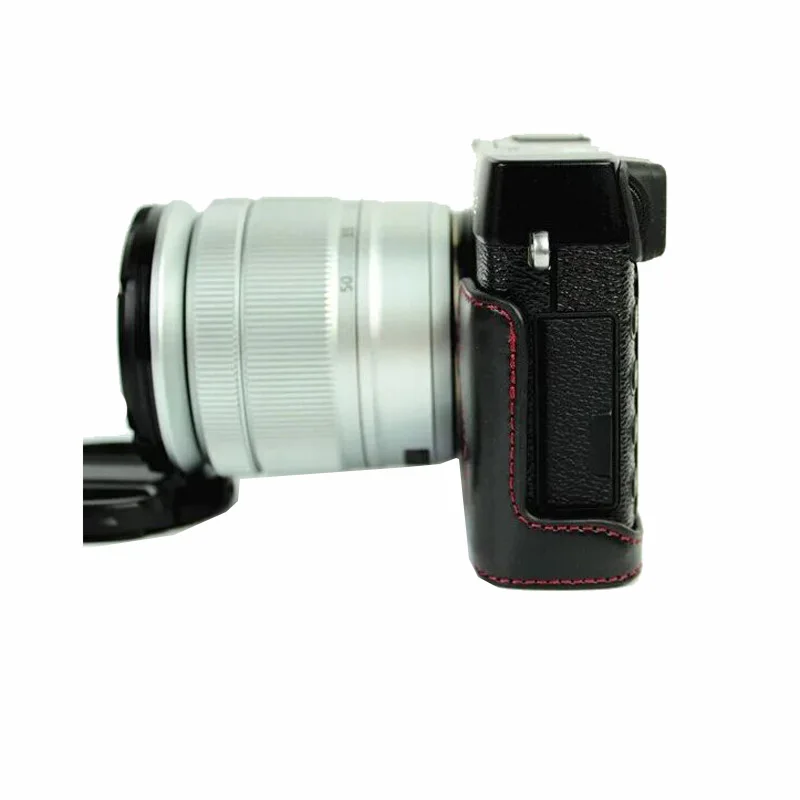 Чехол сумка из искусственной кожи для камеры нижняя крышка подходит Fujifilm Fuji X E1 E2