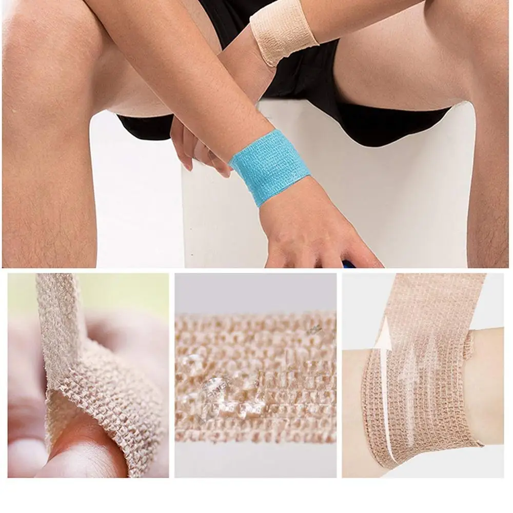4 шт./компл. 2,5/5/7,5/каблук 10 см спортивные Elastoplast когезивный бинт самостоятельно прилипшие Обёрточная бумага эластичные самоклеющиеся Водонепроницаемый ПЭТ ленты