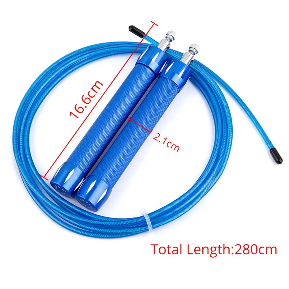 Спортивная Скакалка для кроссфита 2018 шарикоподшипник металлическая ручка