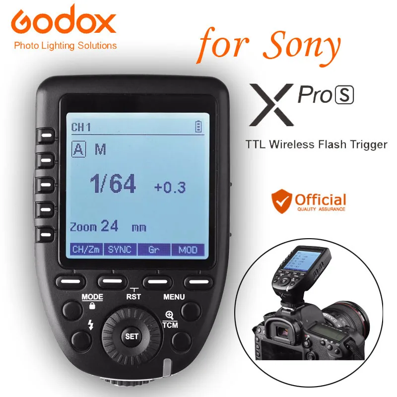 Беспроводной передатчик Godox Xpro s TTL II 2 4G для камеры Sony A77 A99 ILCE 6000L A9 A7R III A350 DSC RX10|wireless