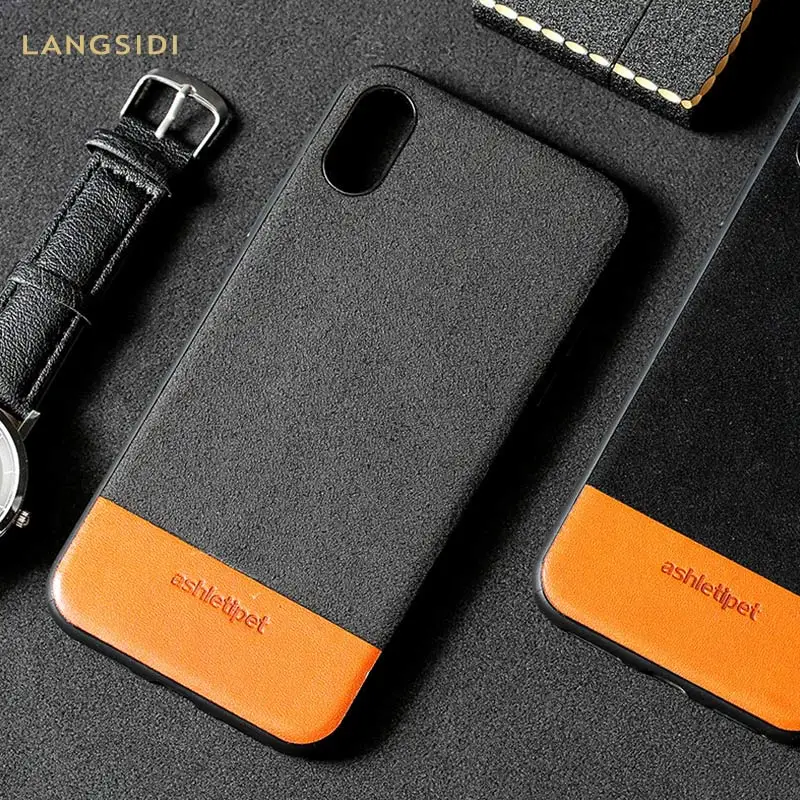 Коровья замша натуральная кожа чехол для телефона iPhone X 12 Mini 11 Pro Max XS max XR 7 8 plus 5 5s 6 6s