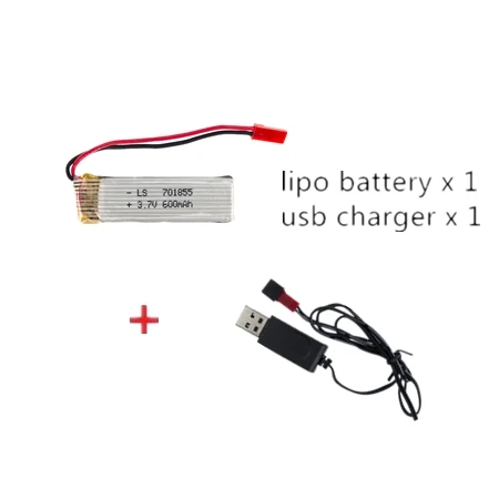 3 7 В 600 мАч 25C Литий полимерный аккумулятор JST с usb кабелем для UDI u817 u817a u817c u818a syma s032 rc