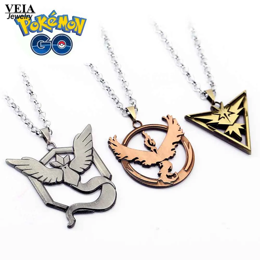 Ожерелье Pokemon Go Valor Mystic Instinct ожерелье с подвеской 3 вида стилей artikuno Zapdos Moltres игра