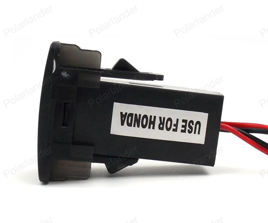 Разъем USB светодиодный цифровой вольтметр автомобильное зарядное устройство для