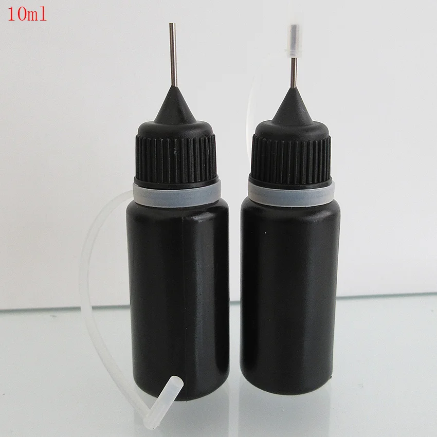 10pcs10ML черная игольчатая бутылка аксессуары для электронных сигарет инструмент
