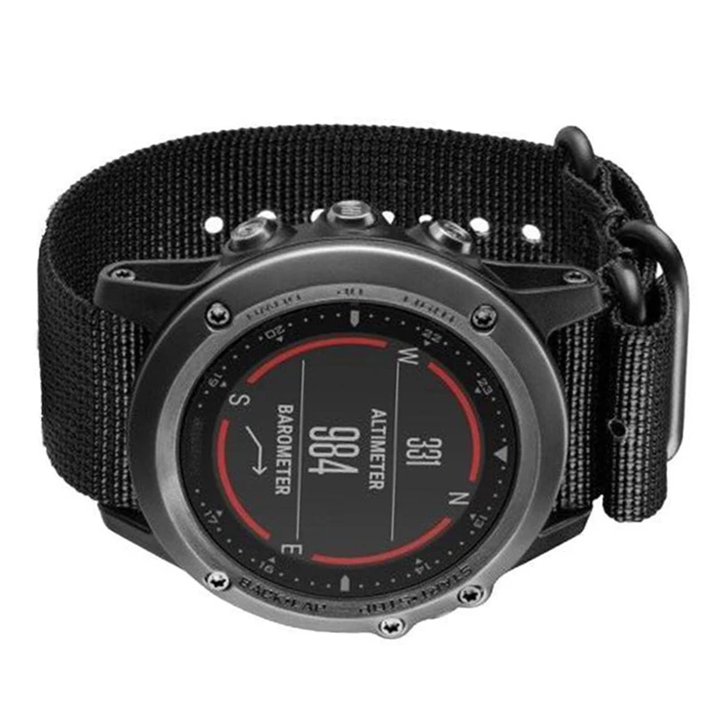 Для Garmin Fenix 3 /HR нейлоновый ремешок наручные часы черный | Электроника