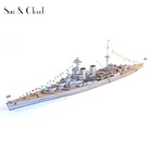 1:400 DIY Великобритания капот линкор DIY Бумажная модель Вторая мировая война собрать ручная работа игра-головоломка детская игрушка