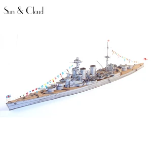 1:400 DIY Великобритания капот линкор DIY Бумажная модель Вторая мировая война собрать ручная работа игра-головоломка детская игрушка