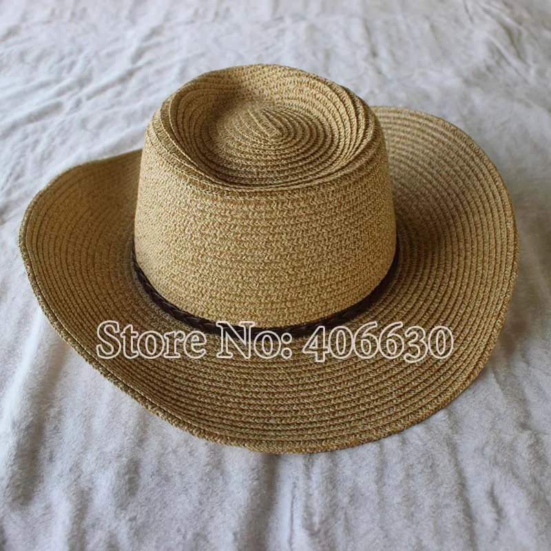 Summer Paper Braid Straw Cowboy Hats For Men Sun Women SDDS062 | Аксессуары для одежды
