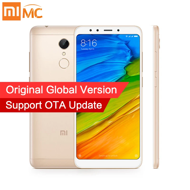 Глобальная версия Xiaomi Redmi 5 2 ГБ 16 смартфон 7 &quot18:9 полный Экран Дисплей Snapdragon 450 Octa
