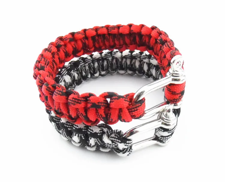 Новинка 2016 Открытый браслет для выживания Мужская самоспасательная скоба