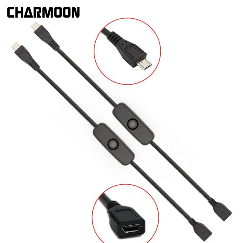 USB-кабель для Raspberry PI Power с переключателем включения/выключения переключатель