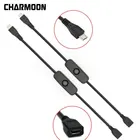 USB-кабель для Raspberry PI Power с переключателем включениявыключения, переключатель питания для Pi 3 Model B + B2Zerow