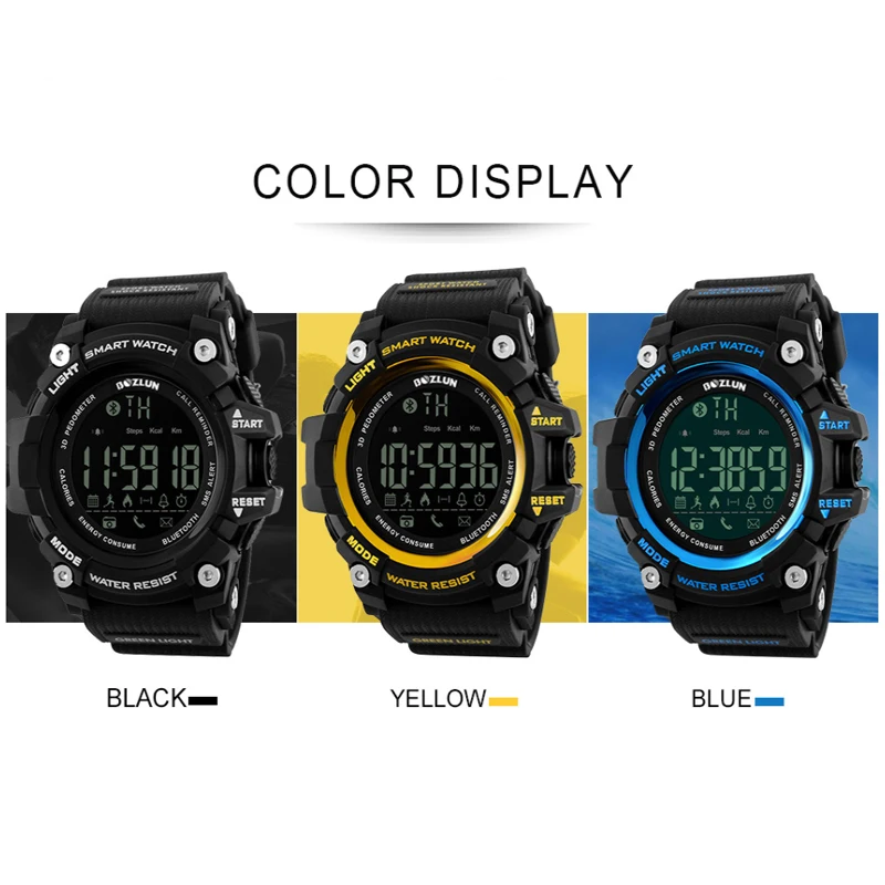 BOZLUN Bluetooth SmartWatch Sport Men Smart Watch inteligente Wearable Device Relogio Reloj 50m Waterproof Wrist Bracelet ST01 |