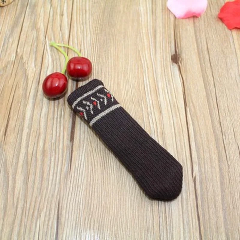 Новинка 4 шт./компл. кофейный войлочный коврик вязаный чехол для ножек стола стула