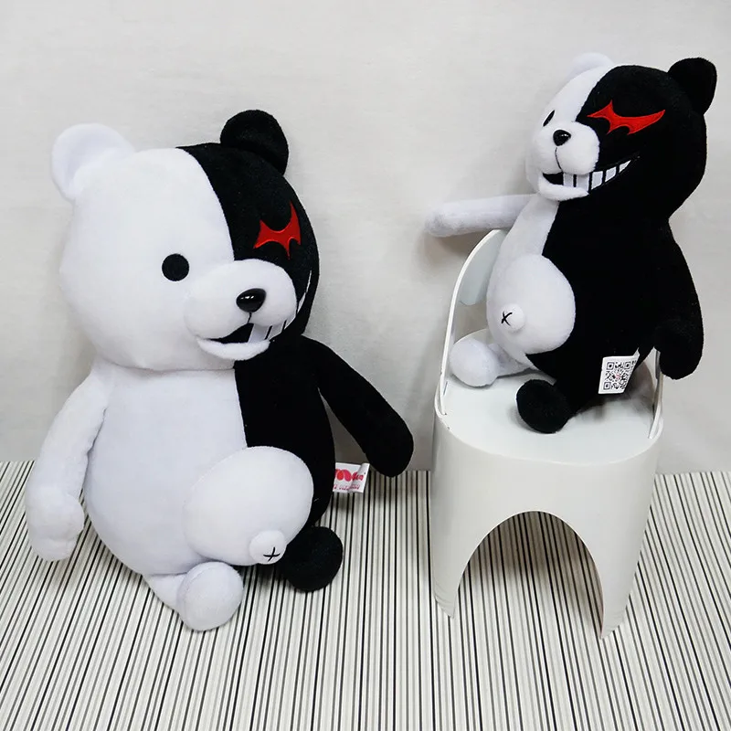 Кукла с героями мультфильмов Dangan Ronpa Monokuma плюшевые игрушки черный белый плюшевый