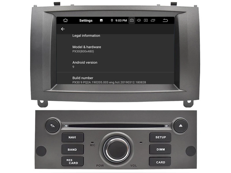 Четырехъядерный Android 9 0 автомобильный dvd плеер для PEUGEOT 407 аудио мультимедиа gps