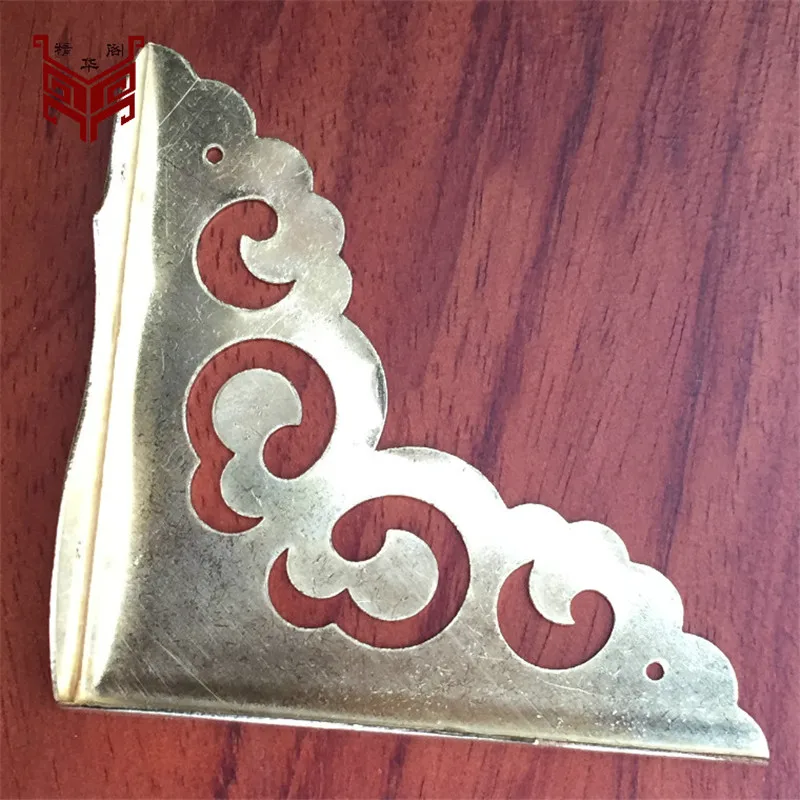 Античный медный угловой ящик 80 мм с окантовкой шкаф для мебели угловые рамы