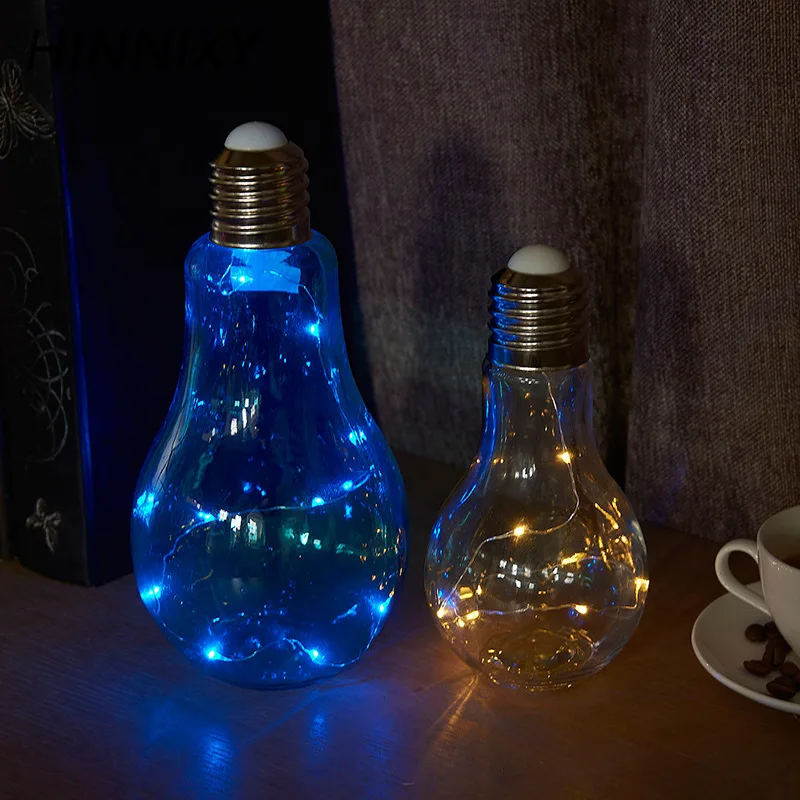 Hinnixy форма лампы декоративный светодиодный ночник медный провод гирлянда свет