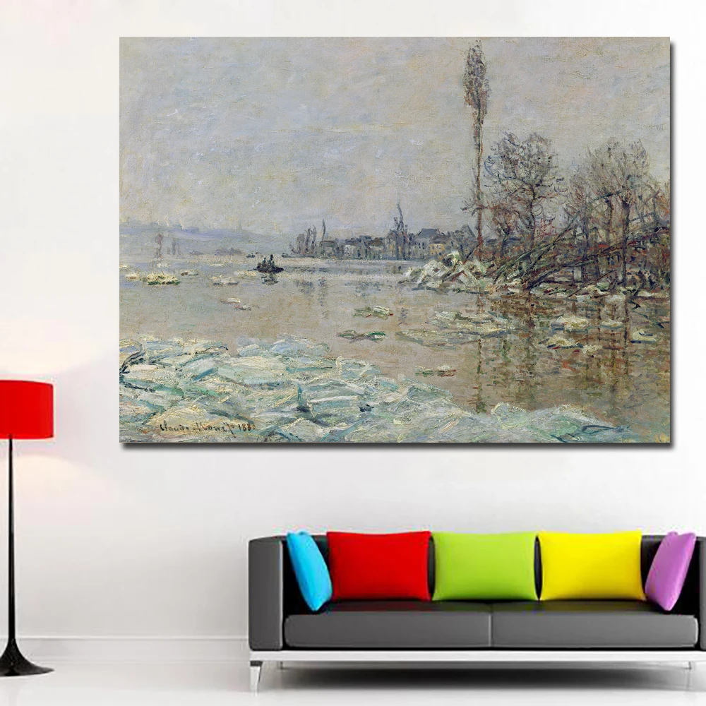 Самоотверженное впечатление Sunrise Monet Знаменитые Картины репродукции HD Печать Monet Плакаты для гостиной настенные Monet декоративные