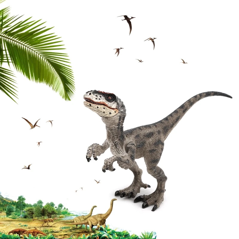 

Экшн-Фигурка динозавра Raptor, игрушки, ручная кукла, Детская обучающая модель, игрушки для мальчиков, подарки, Новинка