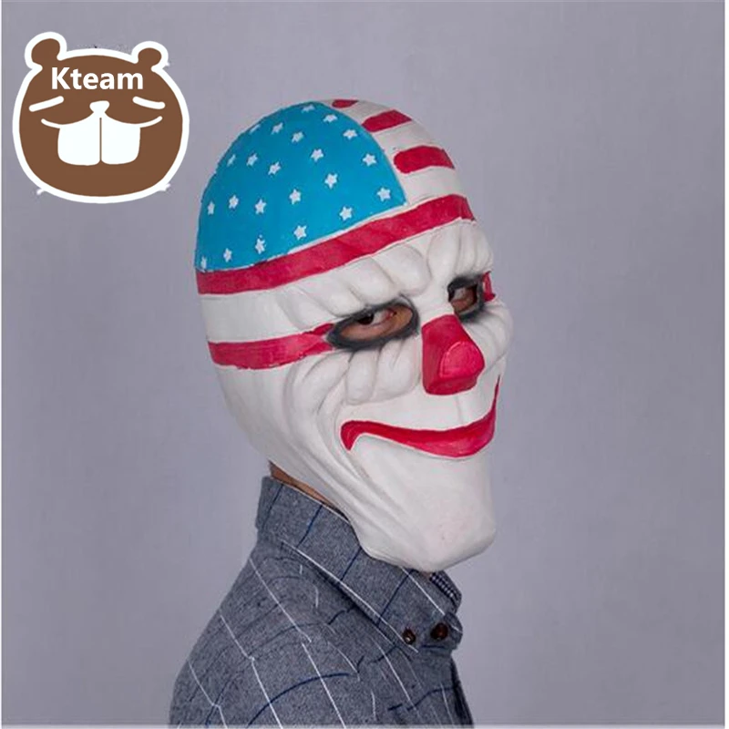 Маска Из Латекса пейзаж Даллас/Волк/цепи/Косплей хокстона Хэллоуин ужас Клоун