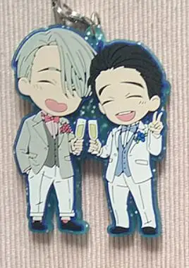 1 1 шт. llavero отаку катание анимация Yuri On Ice Yuri Viktor Отабек Алтын Мила бабичева брелок для ключей - Цвет: 1