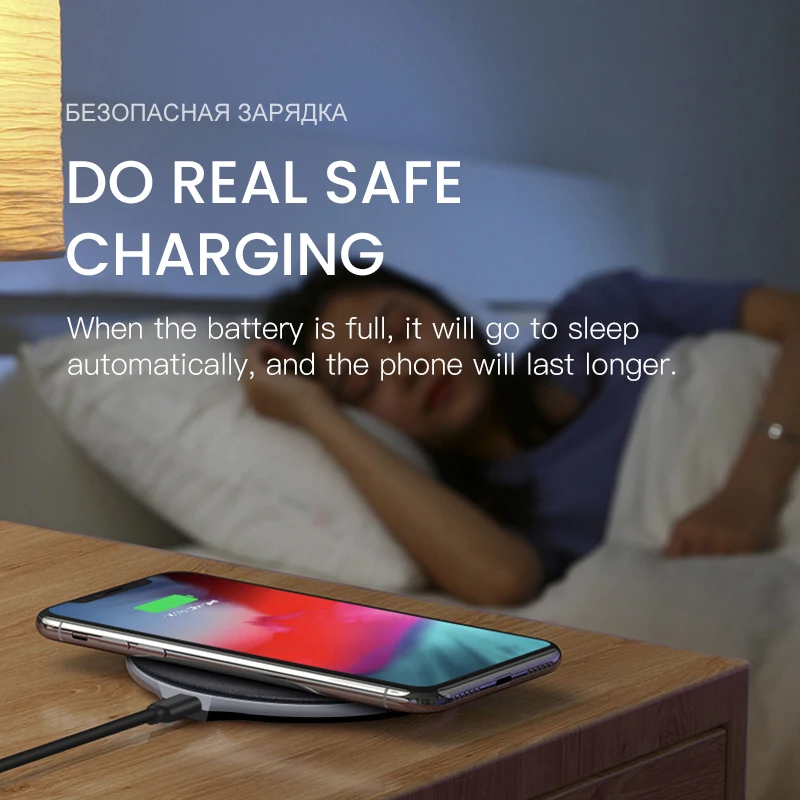 IONCT Qi Беспроводное зарядное устройство для iPhone X XR XS Max 8 USB Беспроводная зарядка
