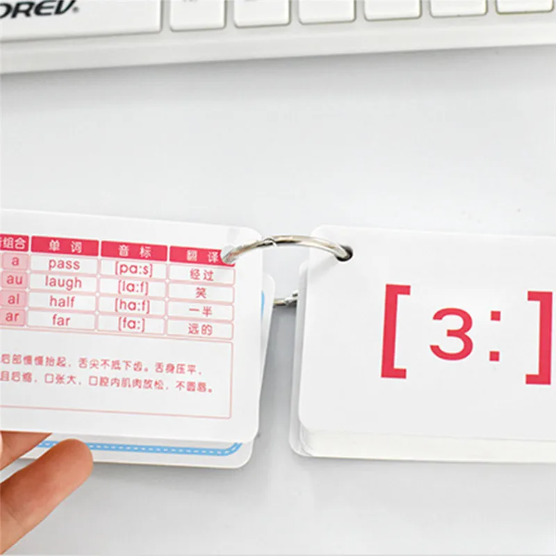 48 фонетических рукописных символов английская флеш карта Монтессори раннего