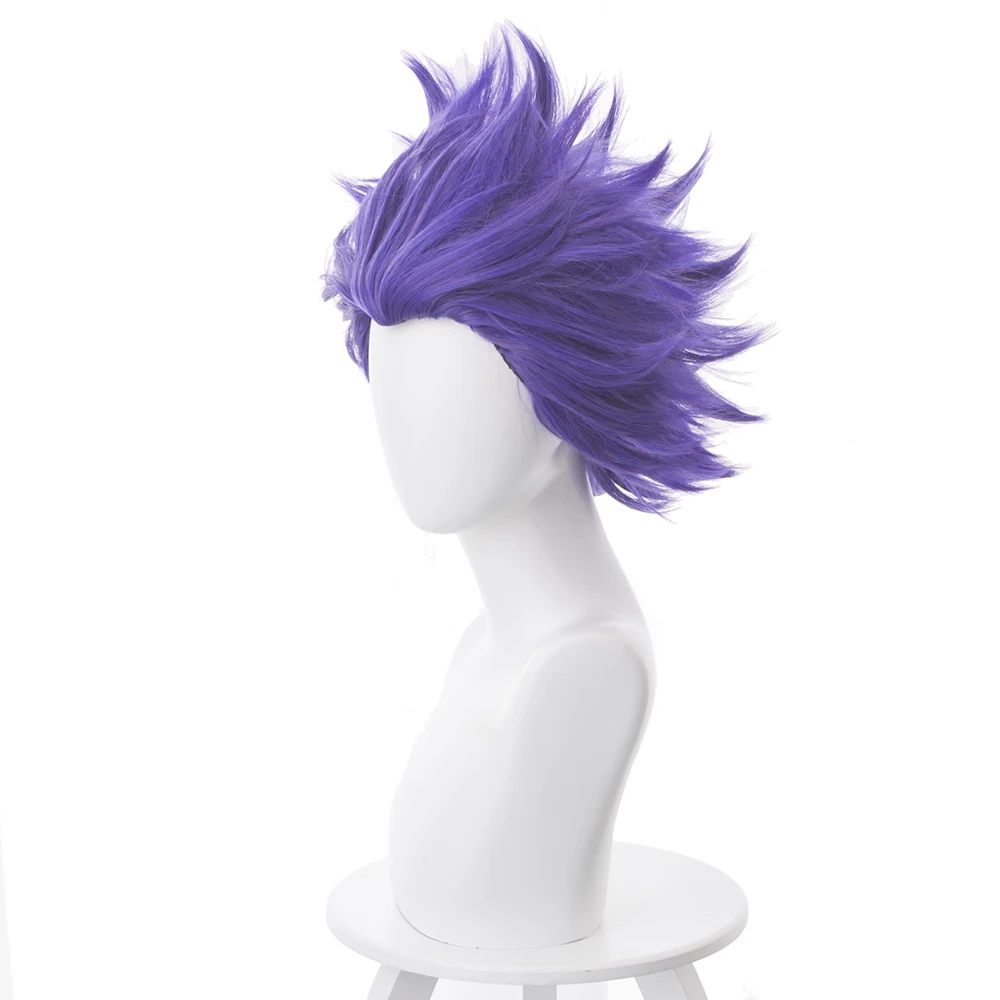 Парик для косплея из аниме Моя геройская Академия Shinsou Hitoshi фиолетовый короткий 35