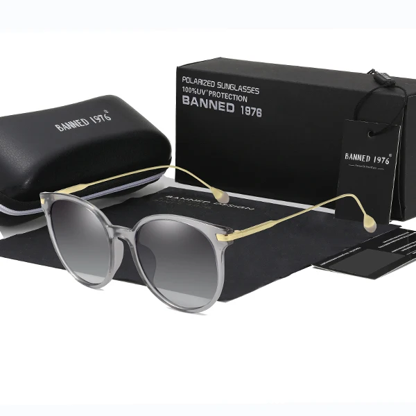 transparent New HD Polarized Sunglasses Women's Driving Shades Female Sun Glasses For lady's Retro girl's Luxury Brand Designer Oculos - Цвет линз: transparent